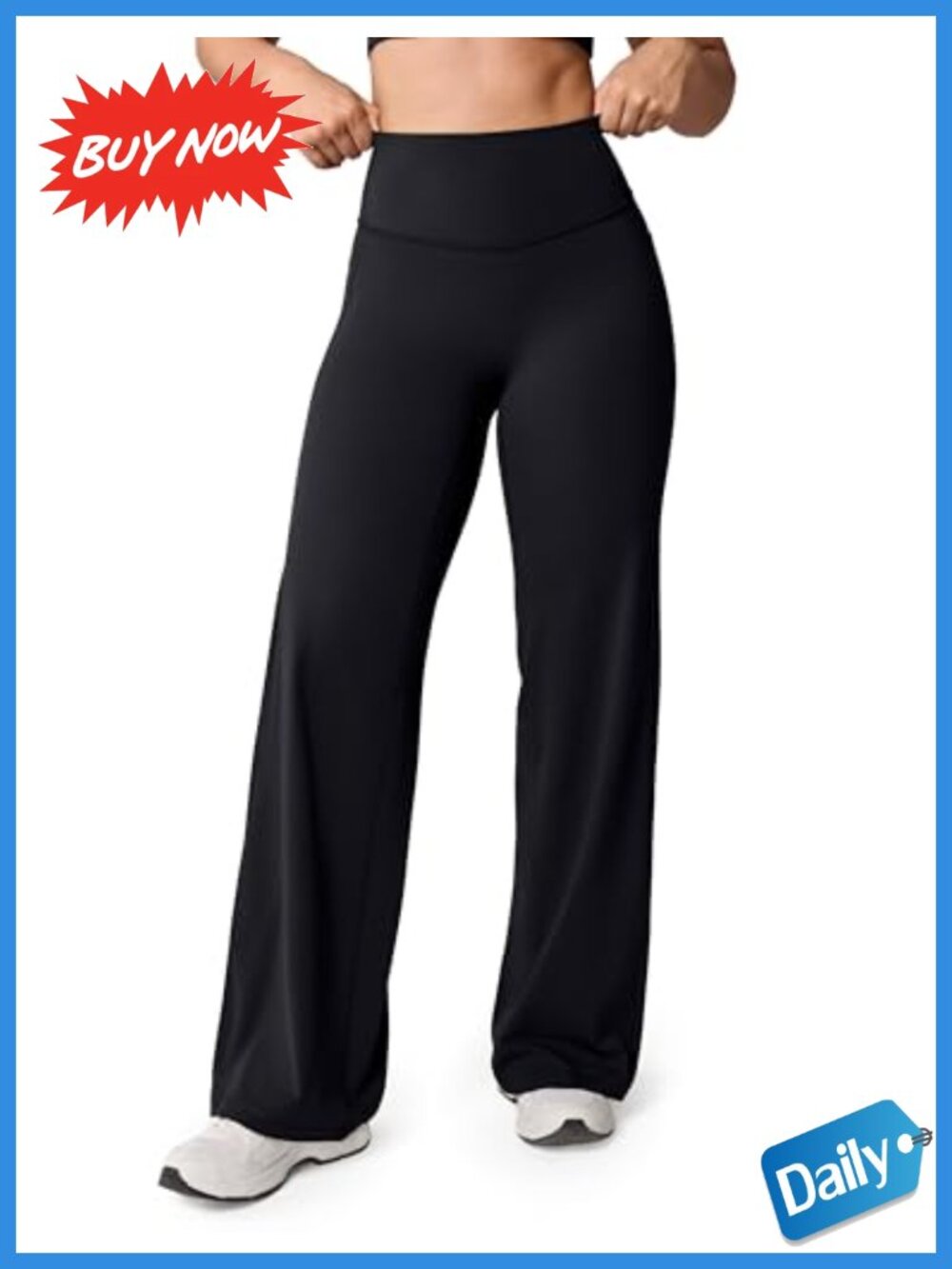 UNISSU Hugcurve Wide Leg Yoga Pants 31 Inseam High Rise No Front Seam